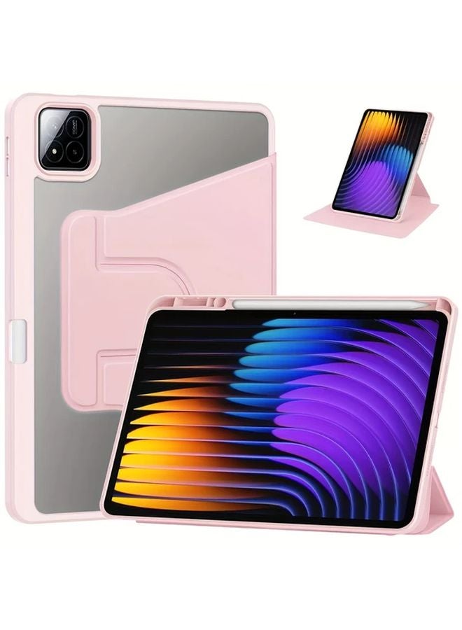 Light Blue Case For XiaoMi Pad6 Pro 11 2 2023 Tablet With 360 Rotation Transparent Hard Shell - Image 4